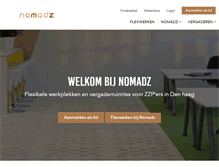 Tablet Screenshot of nomadz.nl